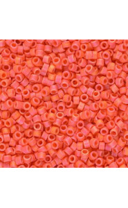 Miyuki delica Beads 11/0 - Matted opaque orange ab DB-872
